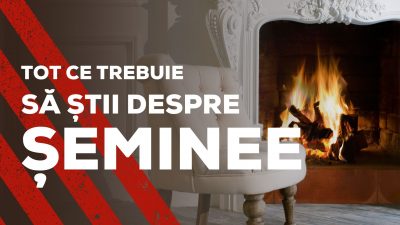 Imagine cu un focar șemineu și textul ot ce trebuie să știi despre șeminee