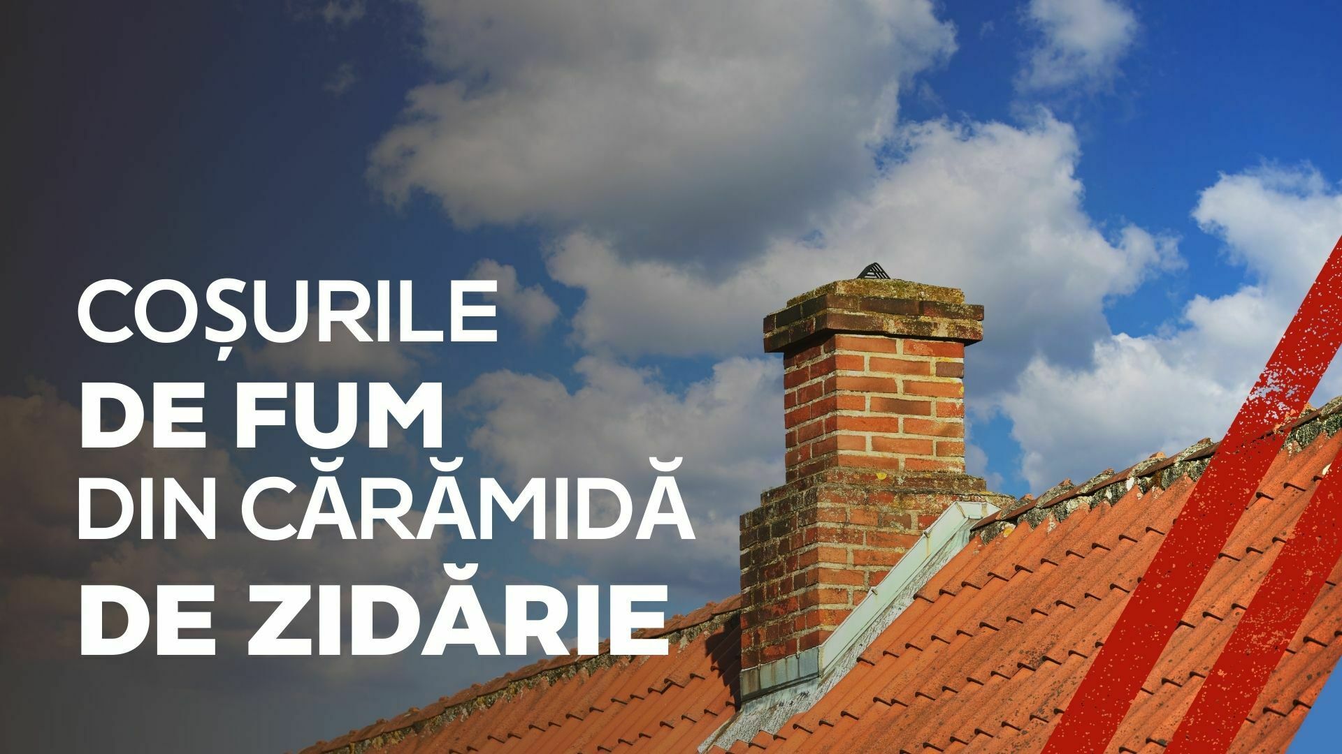 Imagine cu un coș de fum și textul coșurile de fum din cărămidă de zidărie