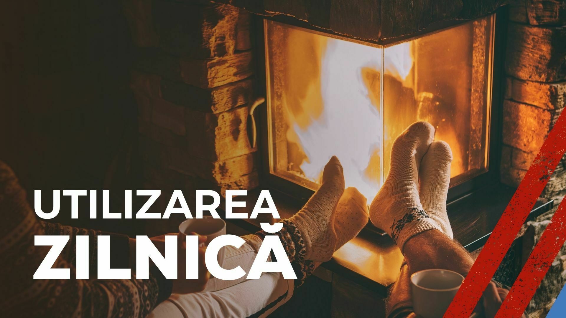 Imagine cu un șemineu și textul utilizarea zilnică