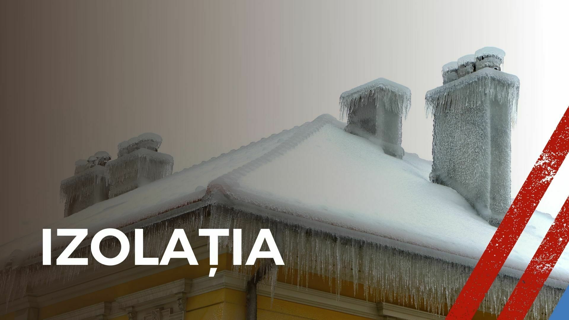 Imagine cu un coș de fum și textul izolația