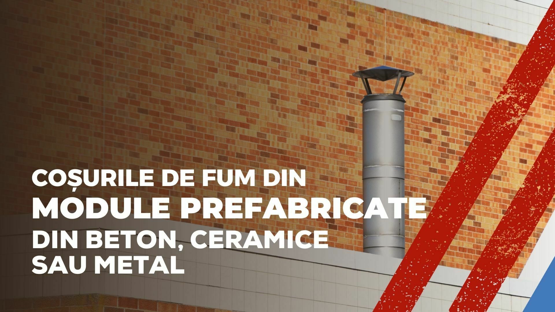 Imagine cu textul Coșuri de fum din module prefabricate din beton, ceramice sau metal