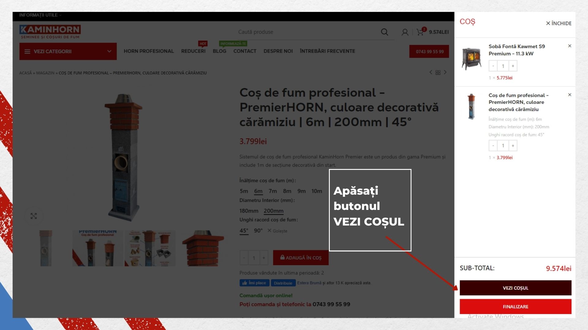 Cum comand pe Kaminhorn