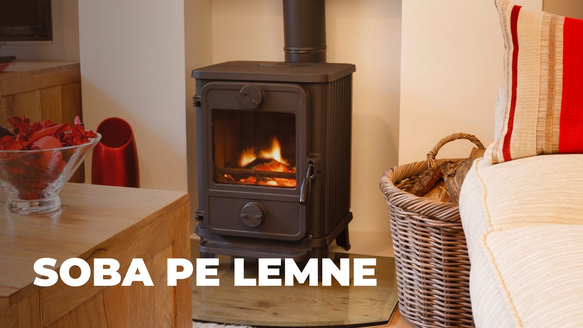 Imagine cu o soba pe lemne