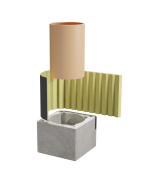 Professzionális kémény – PracticHorn – 8 m magasság, 180 mm belső átmérő, 35×35 cm külső méret, 90°-os csatlakozás - Image 10